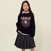 [mardimercredi] KIDS TSHIRT LONG SLEEVE FLOWERMARDI BLACK PINK