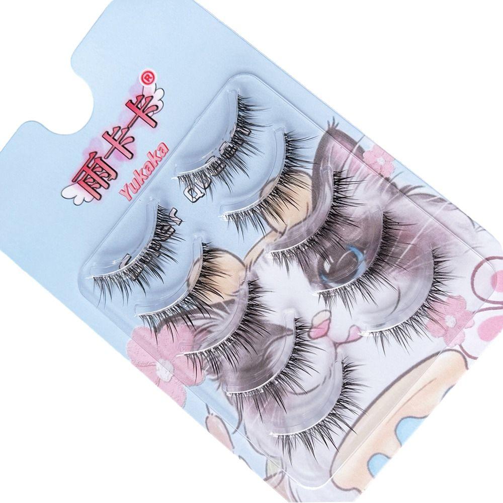 Thai Style Eye Lashes Soft Wispy Eye Makeup Tools 3D Mink False Eyelashes  Eyelashes Extension