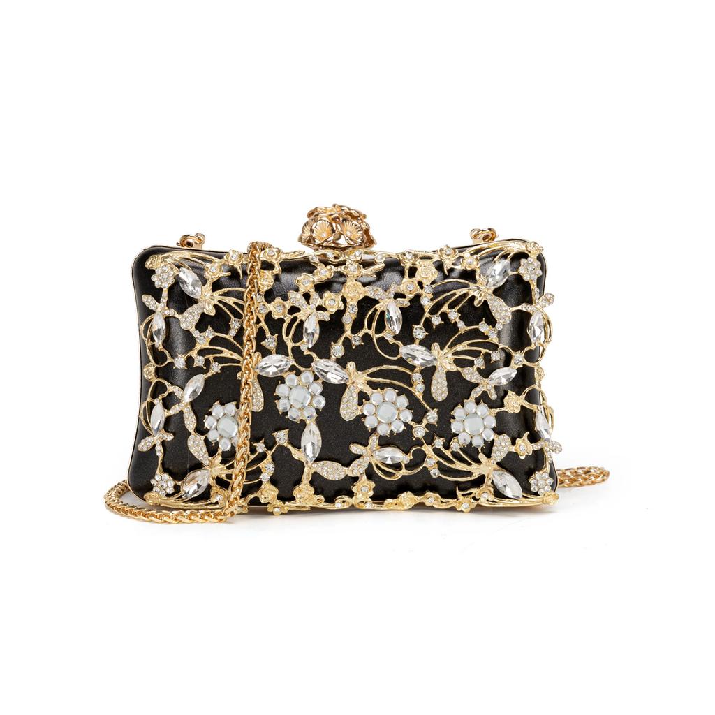 Evening Bag Clutch Purses For Women Rhinestones Purse Sparkling Party Shoulder Handbag Wedding Bag With Chain