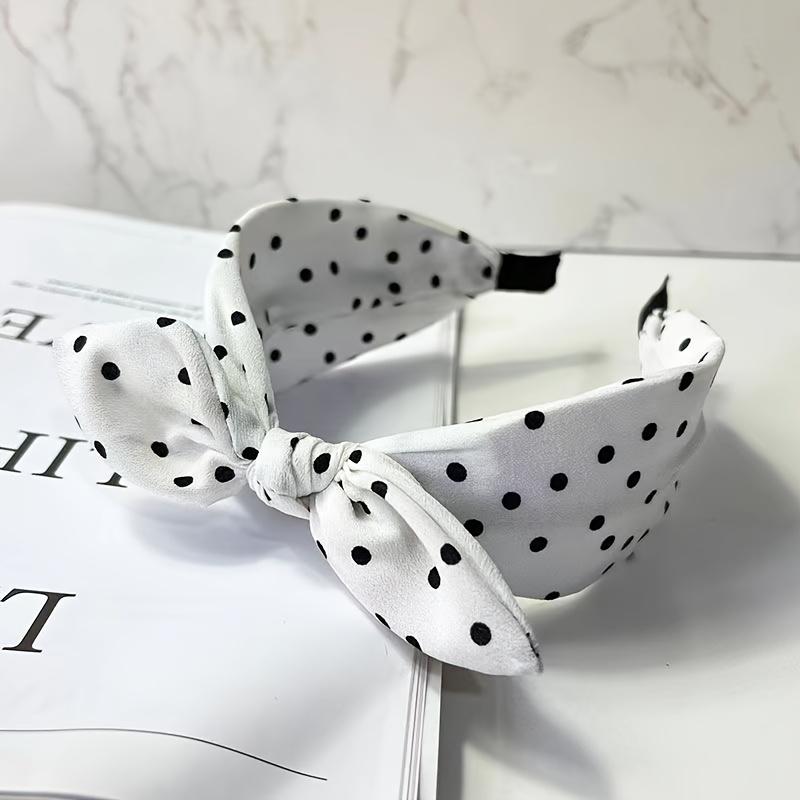 Strik Hoofdbanden voor Vrouwen Haarband Hoofddeksel Perfect voor Valentijnsdag wit