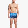 Anta Gestreifter Druck Mittelhohe Enganliegende Badeshorts Herren Bademode Blau 1823531454-2