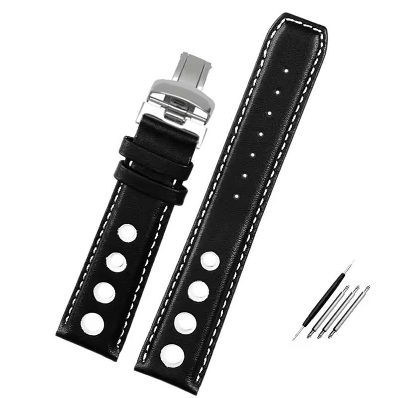 Genuine Leather bracelet For tissot 1853 Sport Watch accessories band Racing PRS516 T91 1853 Top layer cowhide 20mm chopin strap