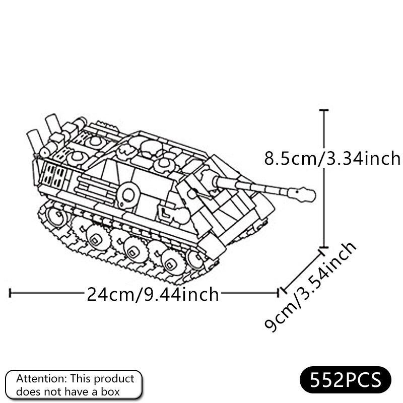 Cheetah G1 tank destroyer building blocks, armored vehicle puzzle assembly toy models, boys' military DIY, children's gifts