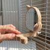 Verschleißfester Holz Vogel Trainingsständer Hängender Papagei Spielgestell Kletterübung