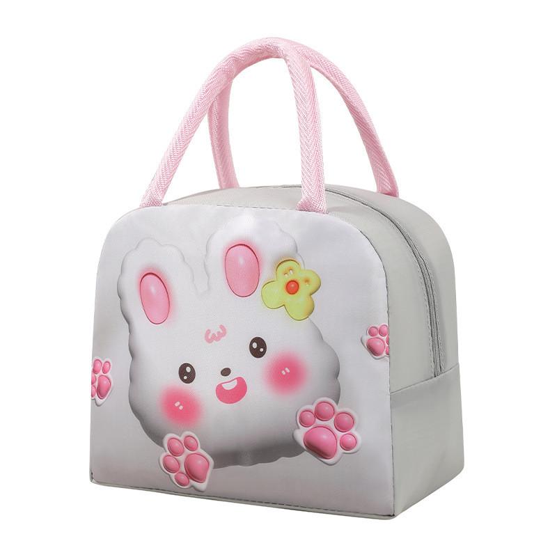 3D Cute Lunch Box Reusable Lunch Bags for Women Cute Lunchboxes Kawaii Animal Lunch Bag Cooler for Picnic Office Work Travel