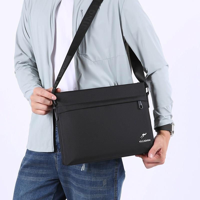 

Practical Minimalist Men s Shoulder Bag With Large Capacity Fashionable Wear-resistant Commuting Small Square Korean Version Trendy Crossbody чёрный