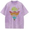 Triangle Turtle Men's Short-Sleeved T-shirt Men Women Casual Oversized T-shirt Vintage Colored Mens T-shirts