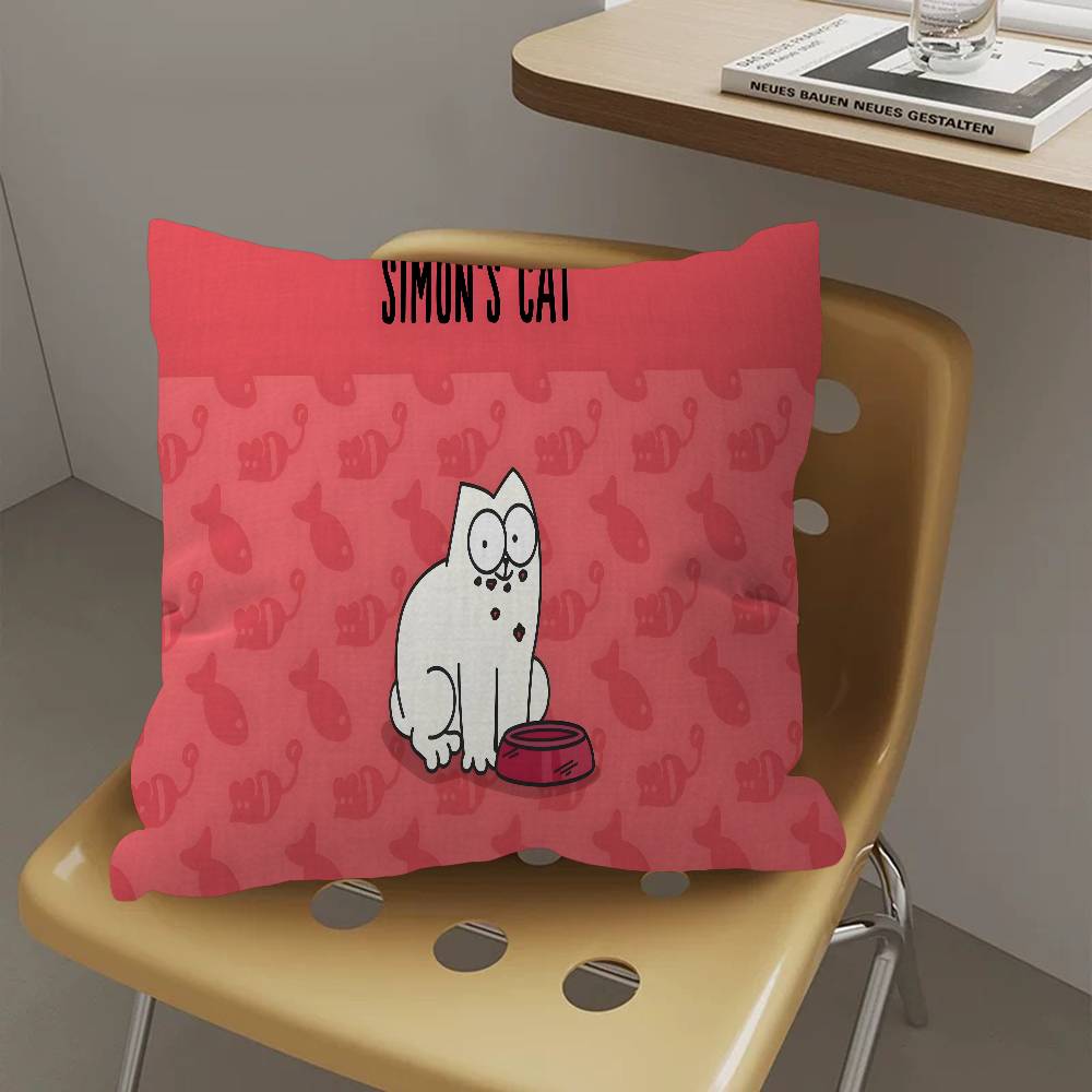 Poszewka na poduszkę S-Simons C-Cat Poszewka na poduszkę Kreskówka Prezent Dekoracja Sypialnia Dom Sofa Krzesło Siedzenie Poszewka