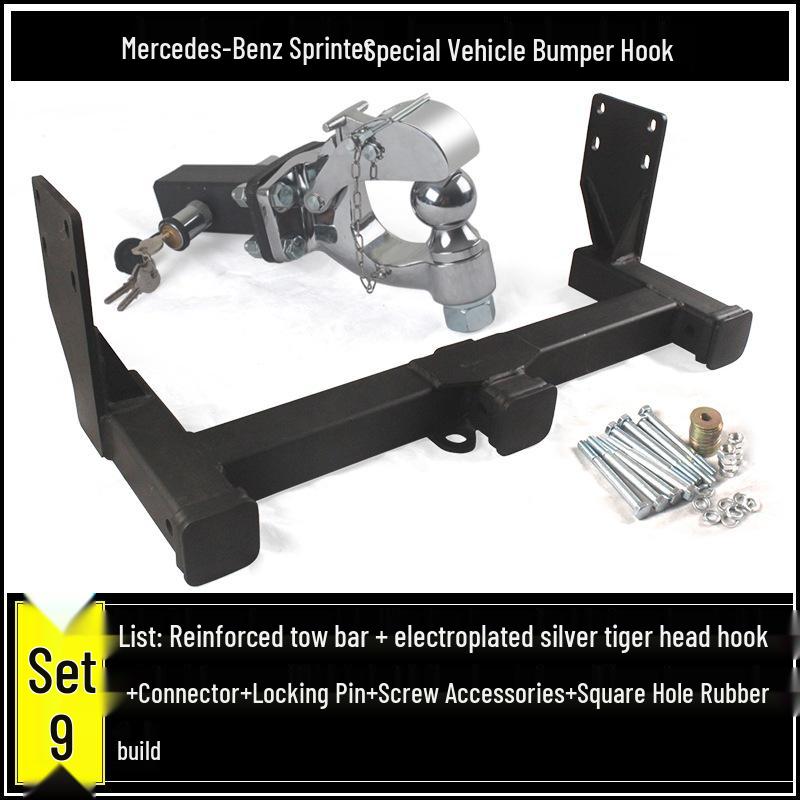 Compatible Mercedes-Benz Sprinter, V-Class, B-Class RV Tow Hook and Rear Trailer Hitch Adapter