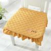 Dining Chair Cushion Four Seasons General Plush Chair Cushion Thickened Anti-slip Strap Stool Cover Cushion