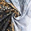 Gold Black Marble Shower Curtain, Luxury Abstract Grey Design, Modern Fabric Bath Set with Hooks