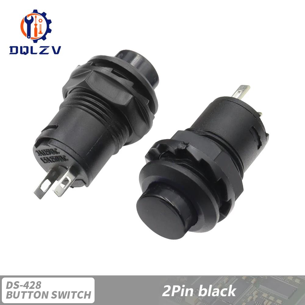 Selbsthaltende / Momentane Druckschalter DS228 DS428 12mm AUS - EIN Druckschalter 3A /125VAC 1.5A/250VAC DS-228 DS-428