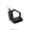 3XUF Grills Brush Cleaner Tool Combining Copper Wire Scouring Pad And Ergonomic Stainless Steel Handle For Quick Cleaning