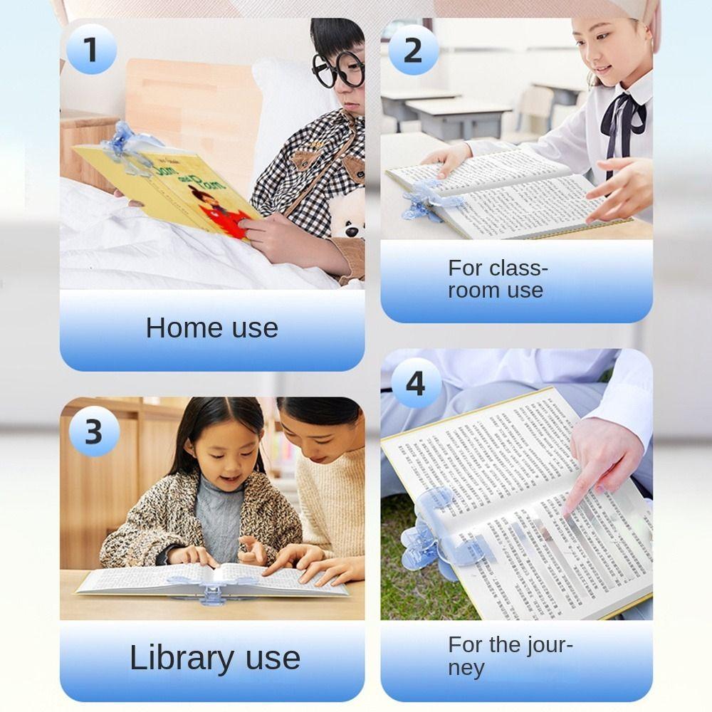 Visible Reading Book Marker Clip 12° Support Angle Books Fixed Clip Book Page Holder  Bookstores