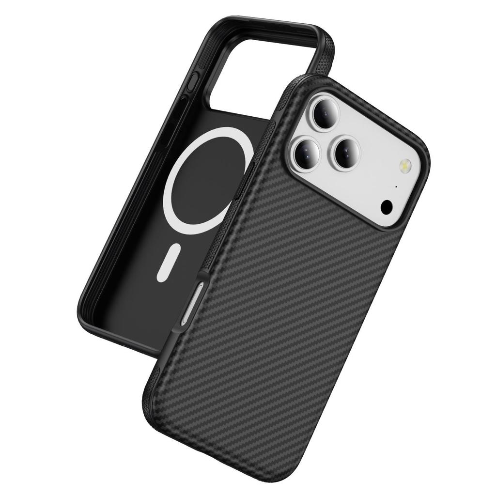 Carbon Fiber Magnetic Support Case for Apple iPhone 17 Pro Max