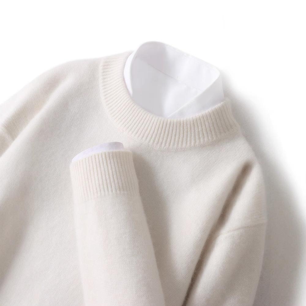 New cashmere sweater thickened semi-turtleneck pullover sweater with cashmere sweater men's inside