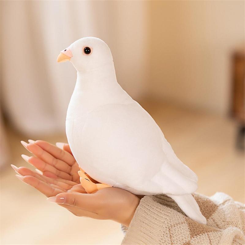 Lifelike Pigeons Plush Toy Simulation Birds Animal Stuffed Dolls Pigeon Model Enthusiast Collection Personalized Gift Children