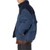 Levis FW22 Corduroy Denim Patchwork Zip-Up Down Jacket Men Jacket Navy A0726-0002
