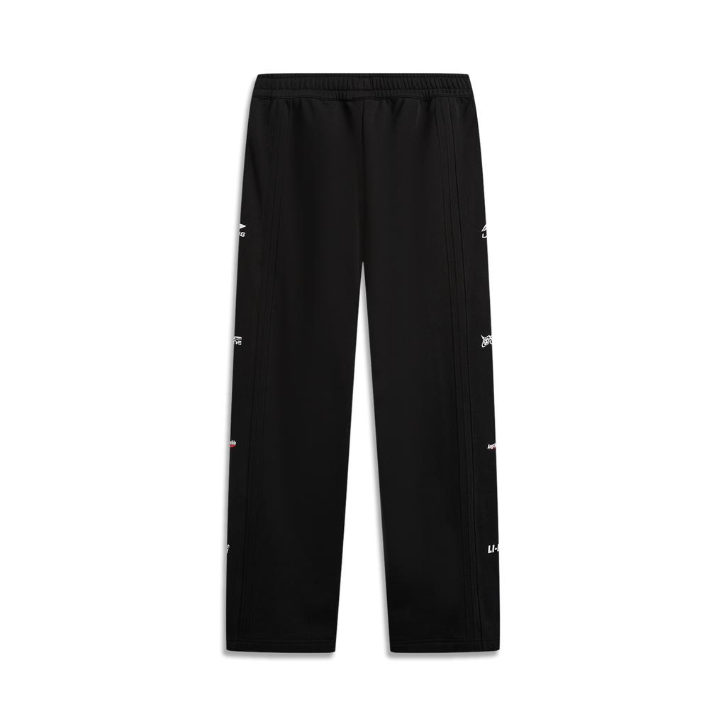 Li Ning × League Of Legends Collaboration Sports Lifestyle Series Soft Simple Versatile Loose Casual Pants Men bottoms Black AKLW085-2