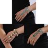 Ethnisch Stil Damen Metall Ring Armband Mit Eingebetteten Kristallen Für Geschenk Reise Souvenir