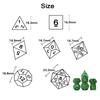 DND Dragon Metal Dice 7pcs Dados Multifacetados para Jogos TRPG Mesa D&D Jogo de Tabuleiro Entretenimento
