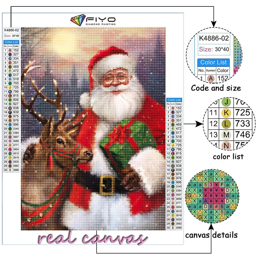 Full 5D Diy Diamond Painting Christmas Tree Santa Snowman 5D Diamond Painting