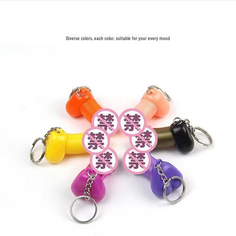 Erotic Decompression Toys: Water-Filled Breasts & Small Beautiful Buttocks Keychains