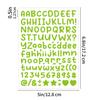 0.5inch Alphabet Stickers Small Size Greeting Cards Decorative Letter Stickers for Clipping Books