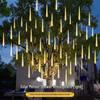 Hanging Tree Solar LED Meteor Shower Fairy Lights for Outdoor Atmosphere Decor