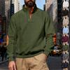 Men S Vintage Stand Collar Loose Jacquard Casual Sweatshirt For Autumn Winter