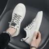 Men's Shoes Spring 2025 New Men's Casual Leather Shoes Trend Versatile Sports Little White Board Shoes Korean Version of Men's Trendy Shoes