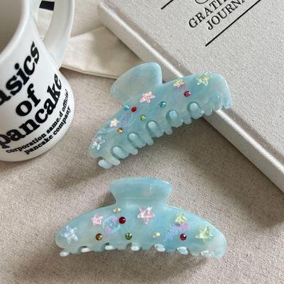 Starfish Acetic Acid Women's Claw Hair Clip - Large Shark Design Hair Accessory