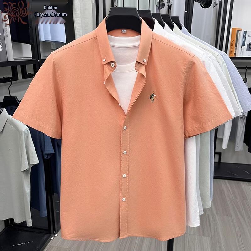 Men s 100% Cotton Solid Short Sleeve Polo Shirt 4XL