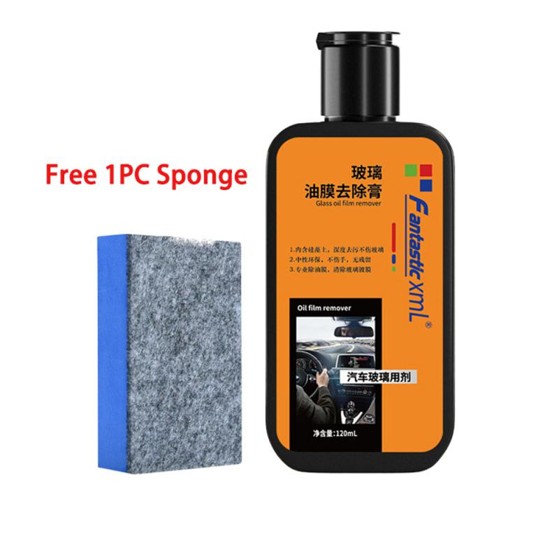 120ml Car Glass Oil Film Cleaning Paste Cleaner Car Wash Liquid Glass Coating Agent Bathroom Glass Watermark Removal Cleaner