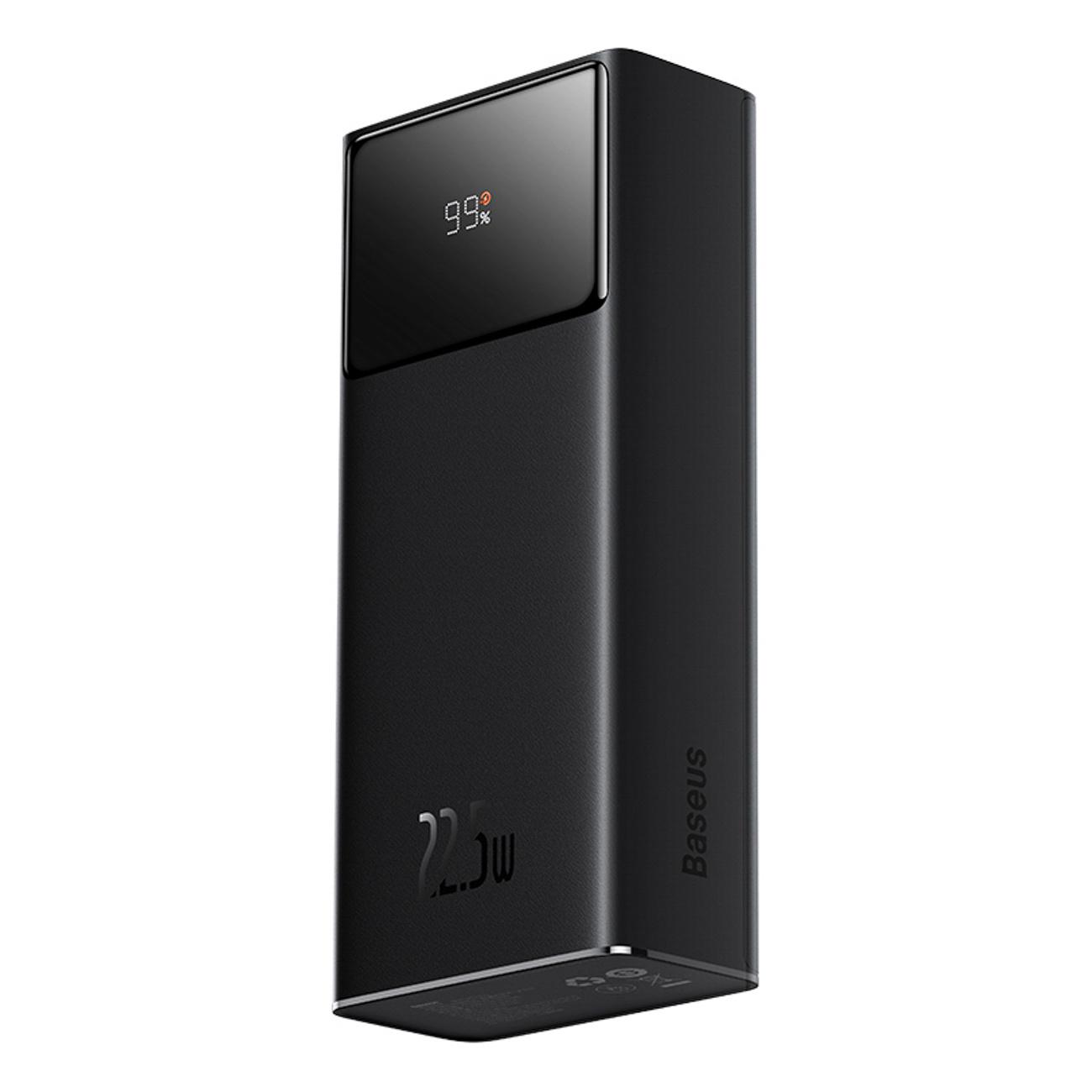 Baseus Nero - Power Bank Enerfill Fp41 (E0027k00) - Tipo-C, 2X Usb-A, 30000Mah, 22.5W, Qc + Pd - (30000 Mah, 22.50 W, 111 Wh), Powerbank, - Immagine 3