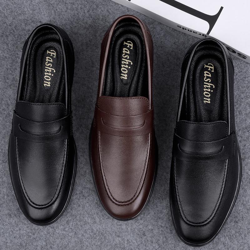 Fashion Fashion New Men's Driving Shoes Genuine Leather Upscale Men Loafers Slip-on Mocassin Homme Loafer Casual Comfortable Men's Shoes