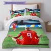 Ropa de cama con patrón de Erling Haaland Decoración del hogar Regalo de cumpleaños ( 1 funda de edredón + 2 fundas de almohada, sin relleno),artículos para fans.