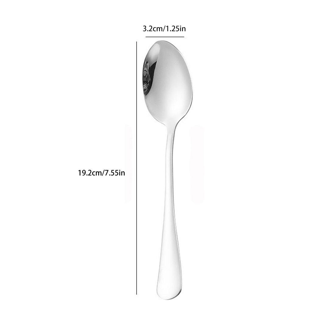 Ice Cream Spoon Waterproof Letter Printed Engraved Funny Stainless Steel Coffee Spoons Teaspoon Lightweight Tableware