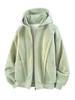 Unisex American-Style Heavy Fleece Hooded Jacket for Autumn/Winter