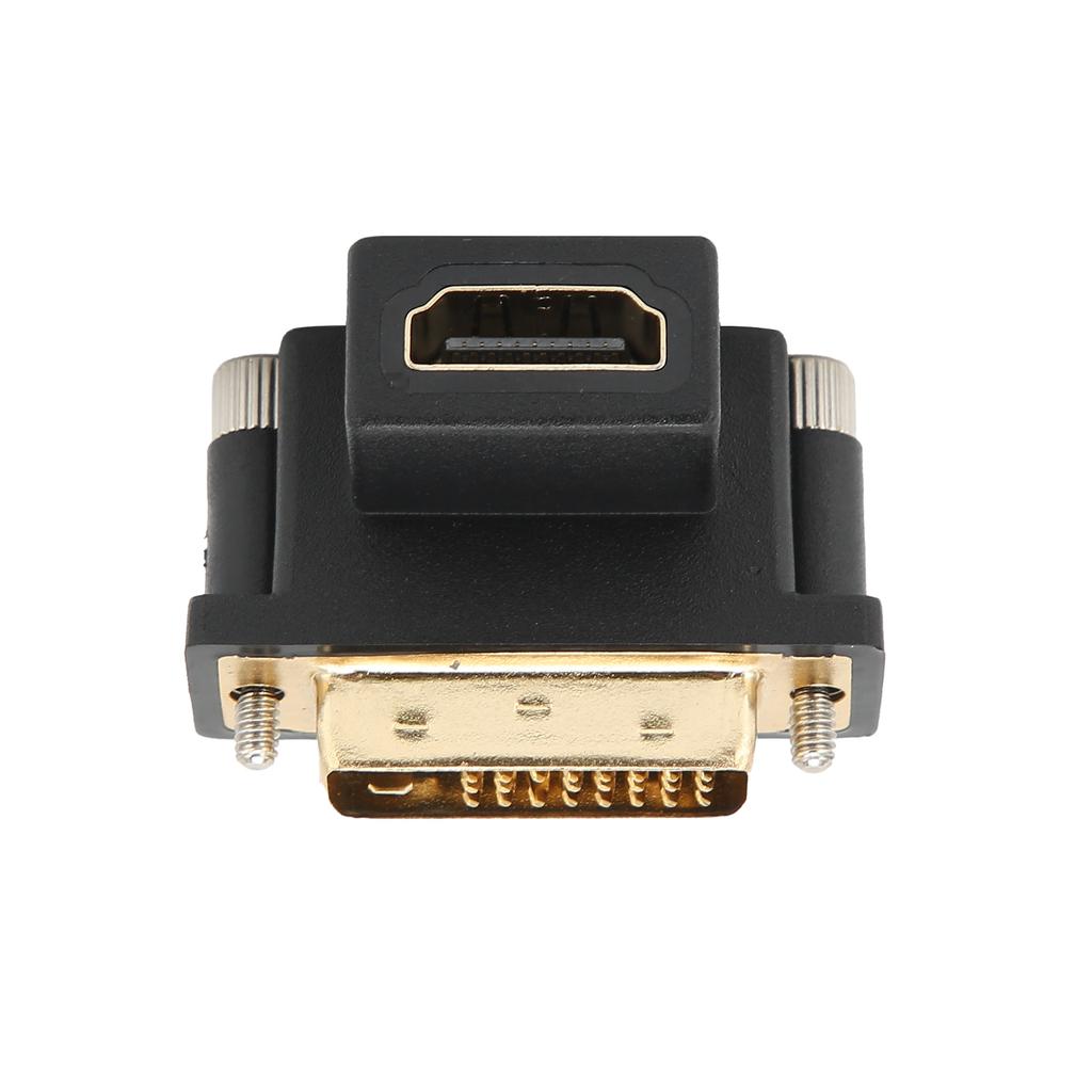 HD Multimedia Interface To DVI Converter 90 Degrees  Upper Elbow Female To Male Monitor Converter