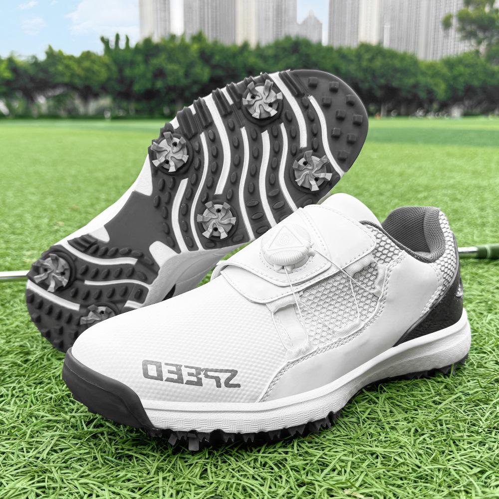 Men s and Women s Rotating Buckle Golf Shoes with Detachable Spikes 45
