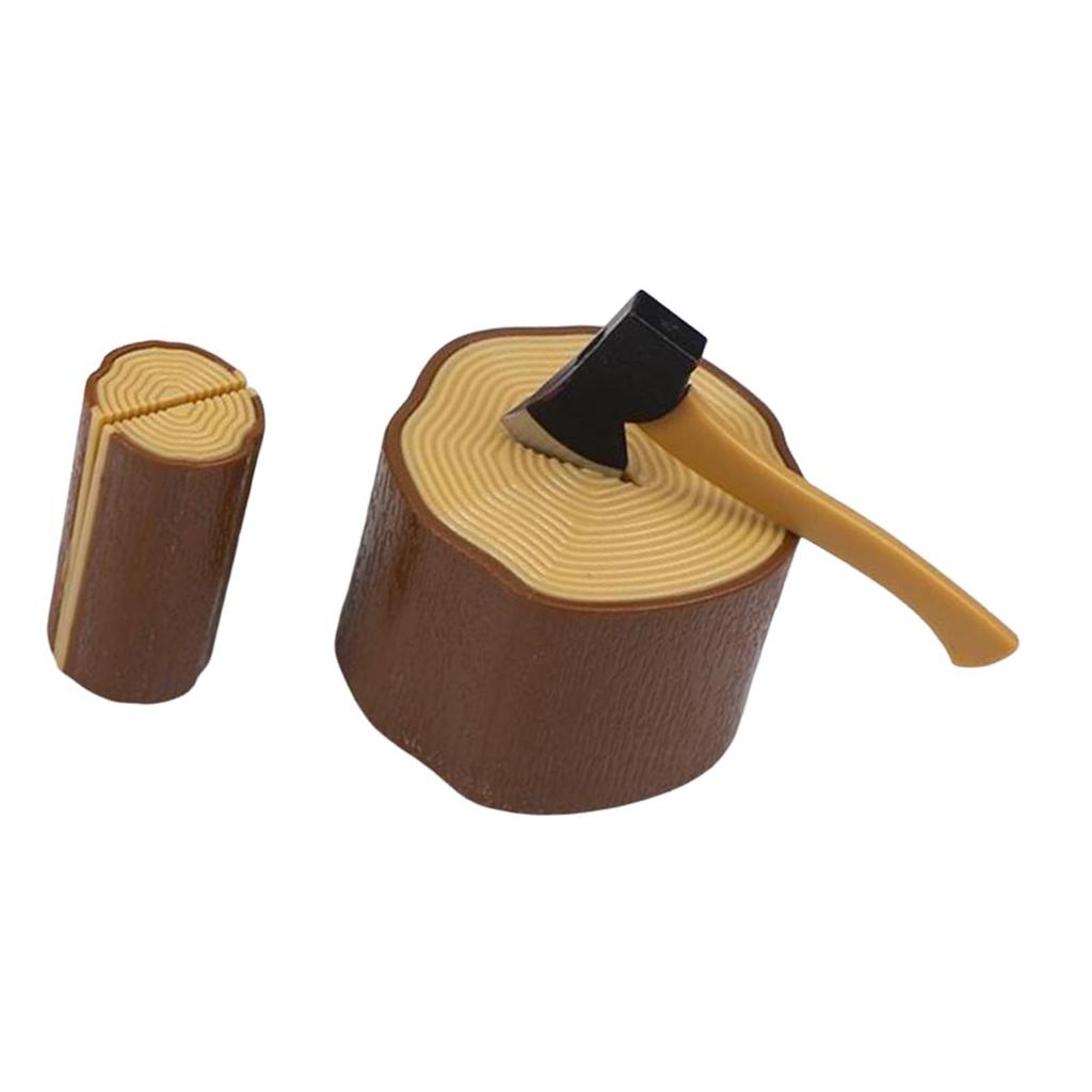 1/12 Scale Mini Garden Accessories Set and Wooden Stake, Terrarium Figurine