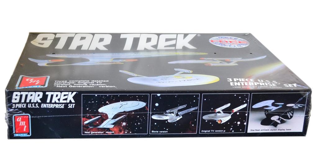 amt Star Trek USS Enterprise Model Kit 1988 Star Trek Enterprise Starship 3Piece 3-piece U.S.S.