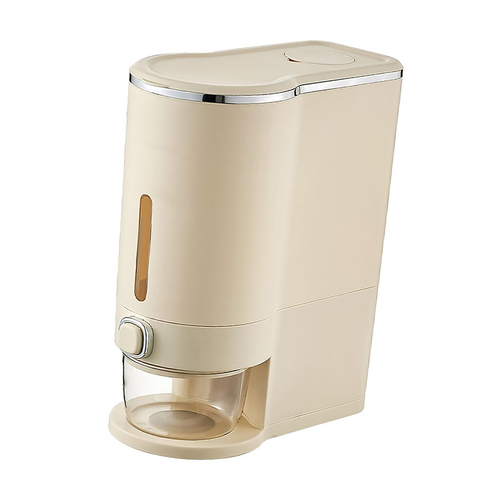 

Rice Storage Box Large Capacity Perfect Sealing Moisture Resistant Press Type Kitchen Rice Dispenser Container