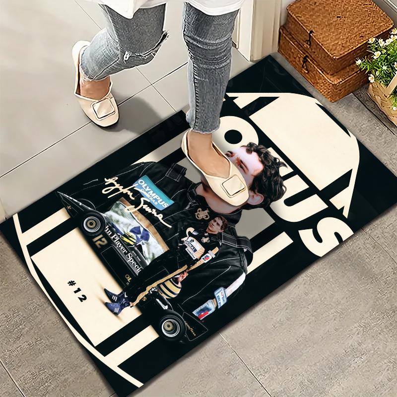Ayrton Senna Carpet Rug for Living Room Bedroom Home Sofa Decoration,Kids play Nonslip Floor Mat