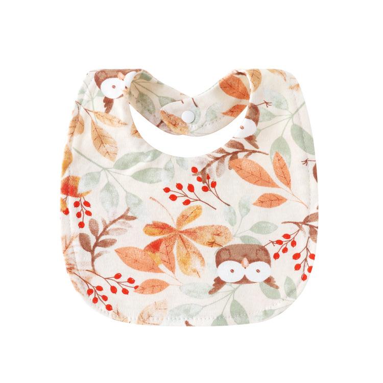 Newborn Baby Bibs Pure Cotton Double Layer Drool Bibs High Absorbency Burp Cloths For Infants Toddlers Soft Skin Friendly