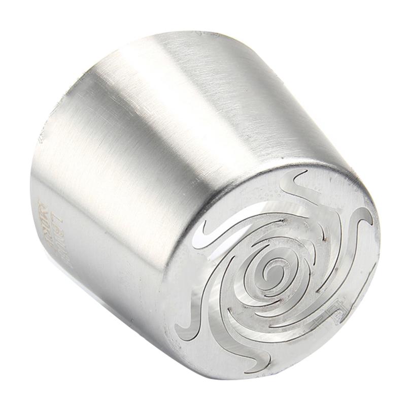 Edelstahl XL rotierendes Blumenmuster Russische Zuckergussspitze Marshmallow-Rohrdüse Dekorationsutensilien Backen Kuchenwerkzeug