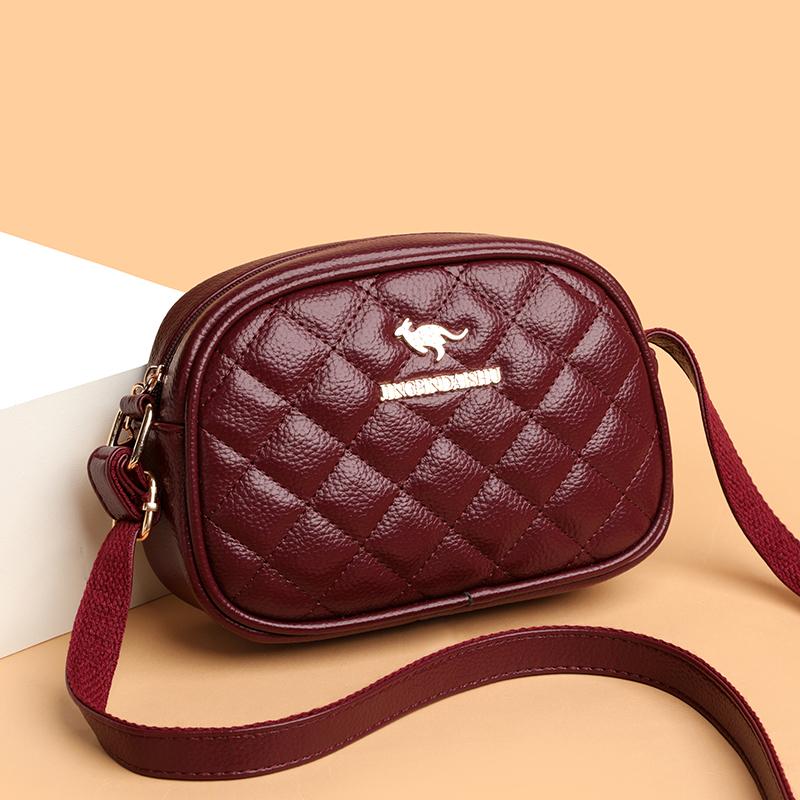 Small Square Bag Lingge Women's Shoulder Bag Large Capacity Crossbody Bag