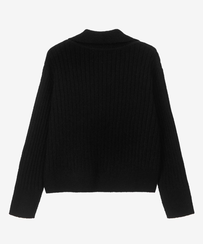 MIND BRIDGE WOMEN [W] Boucle Half-Zip Knit - 2 Colors