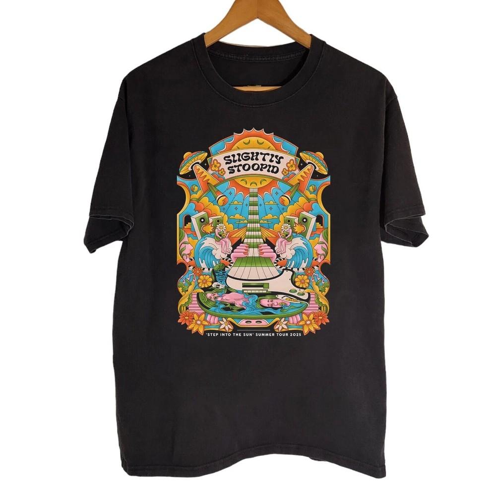 Slightly Stoopid Tour 2025 Black Cotton All size S-3XL Unisex T-Shirt S